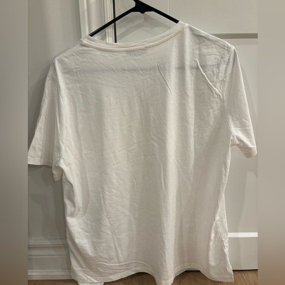 Ladies Size XL Zara White Tshirt With Embroidered Bottom - NWOT - Picture 4 of 4